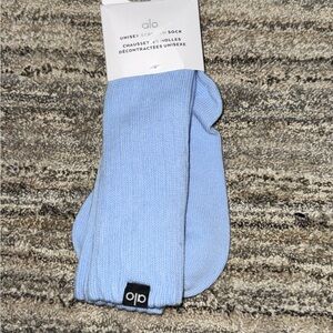 ALO Yoga Light Blue Crew Socks
